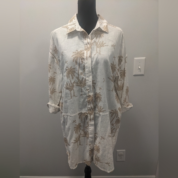 H&M Dresses Nwt Hm Linen Blend Shirt Dress Poshmark
